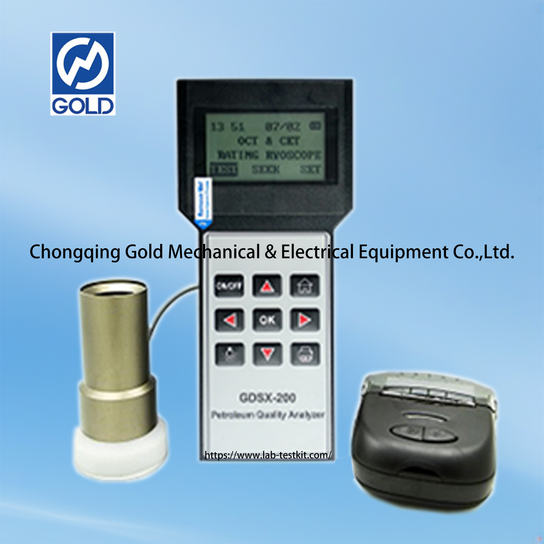 رقم أوكتان البنزين المحمول ASTM D2699 ومحلل رقم الديزل Cetane ASTM D4737