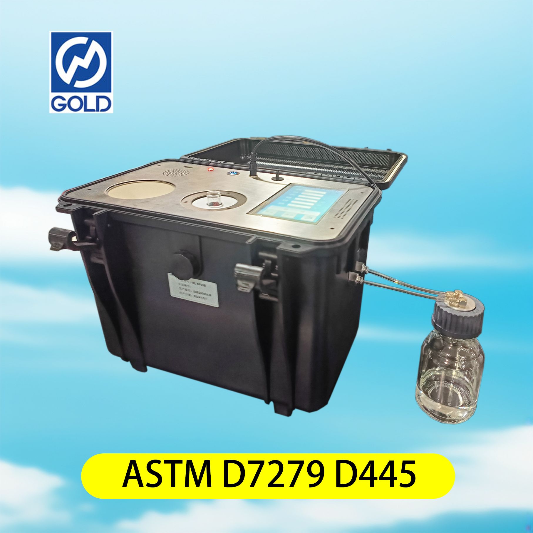 اختبار اللزوجة الحركية السريعة المحمولة ASTM D7279 D445