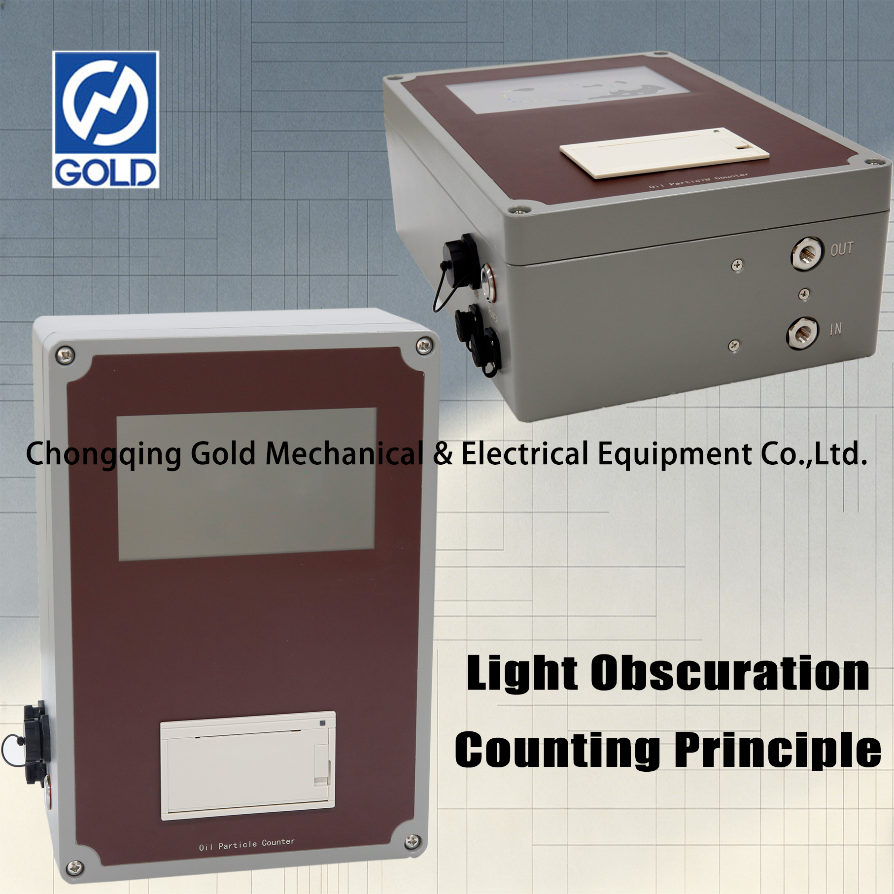 عداد الجسيمات السائلة عبر الإنترنت بطريقة حجب الضوء ISO4406