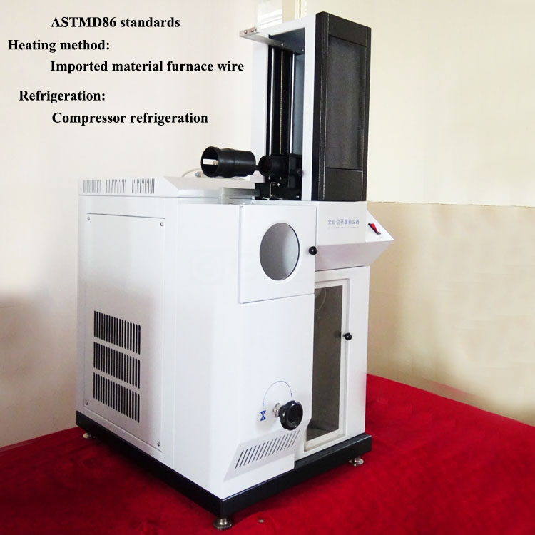 ASTM D86 معدات التقطير التلقائي للنقطة التلقائية للمنتجات البترولية