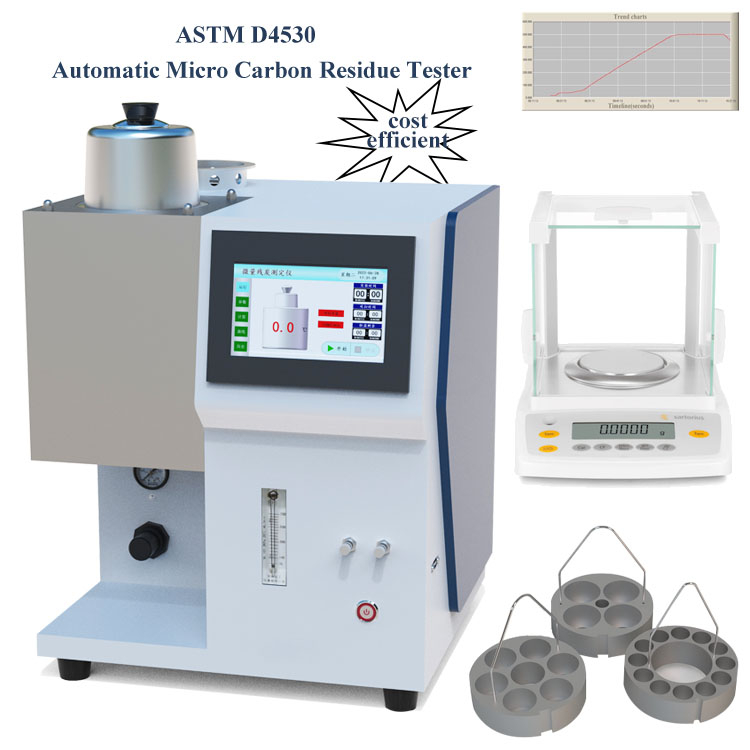 جهاز اختبار بقايا الكربون ASTM D4530 (MCRT) بالطريقة الصغيرة ذات الأسعار التنافسية