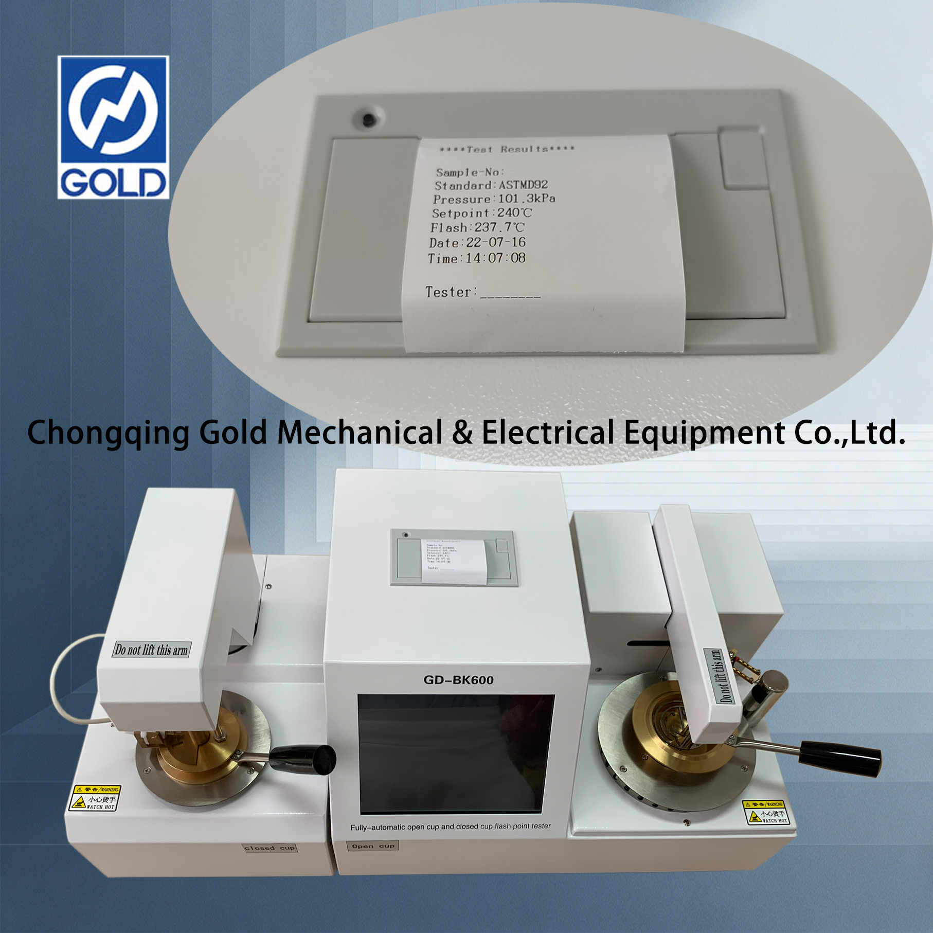 جهاز اختبار نقطة الوميض للكوب المفتوح والكوب المغلق أوتوماتيكيًا بالكامل